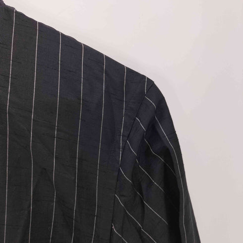 タカヒロミヤシタザソロイスト TAKAHIRO MIYASHITA The SoloIst. 18SS Striped Stand Collar L/S Pajama Shirt ストライプ バンドカラー フリンジ パジャマシャツ メンズ JPN:44