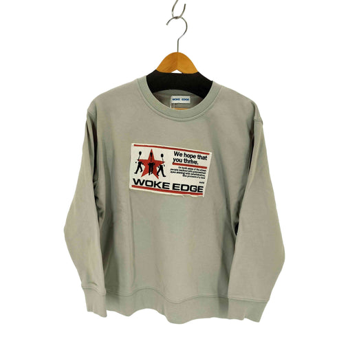 WOKE EDGE We Hope Washed Crew Neck Sweat メンズ JPN:L