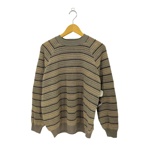 バイグラッドハンド BY GLADHAND VOYAGE L/S RAGLAN SWEATER ヴォヤージュ モックネック ラグランスリーブ リネン ボーダーニット セーター メンズ M