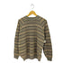 バイグラッドハンド BY GLADHAND VOYAGE L/S RAGLAN SWEATER ヴォヤージュ モックネック ラグランスリーブ リネン ボーダーニット セーター メンズ M