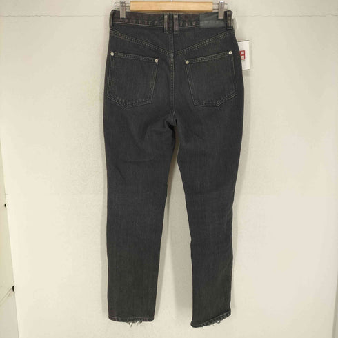 ジョンローレンスサリバン JOHN LAWRENCE SULLIVAN BLEACHED DENIM ZIPPED PANTS レディース 44