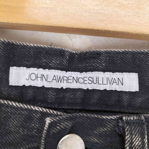 ジョンローレンスサリバン JOHN LAWRENCE SULLIVAN BLEACHED DENIM ZIPPED PANTS レディース 44