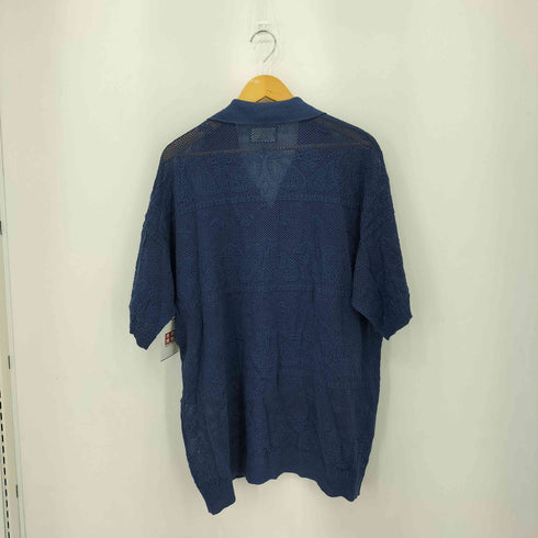 ギャングスタビル GANGSTERVILLE PAISLEY JQ KNIT SHIRTS ペイズリー ジャガード オープンカラー 半袖ニットシャツ メンズ L
