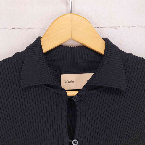 Matin Kim AIRY BUTTON COLLAR CARDIGAN import レディース F