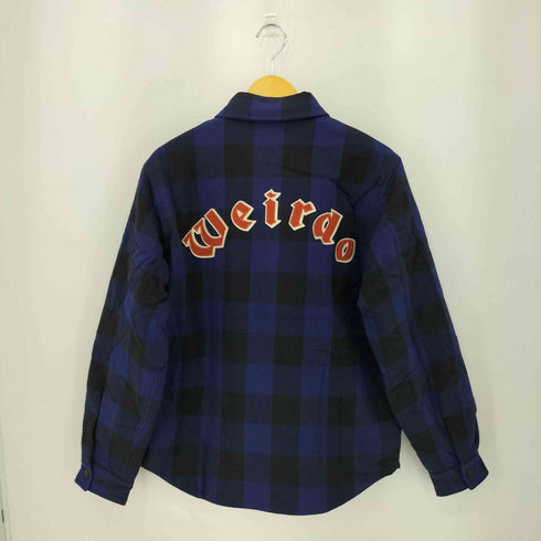 ウィアード WEIRDO L/S QUILTING CHECK SHIRTS 裏地キルティング チェック柄 フランネルシャツ ジャケット メンズ M
