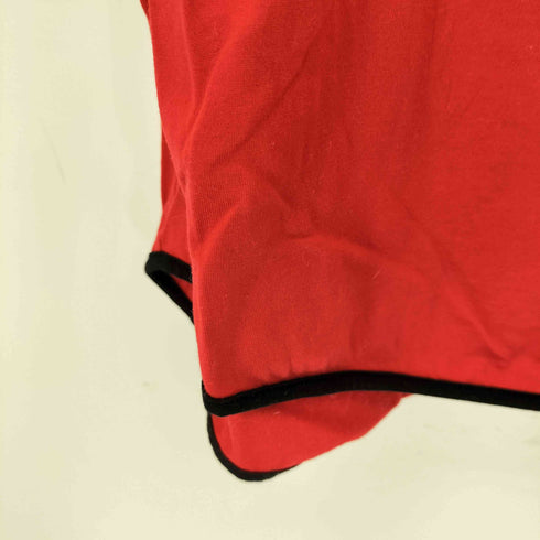 イヴサンローラン Yves Saint Laurent フロントプリントクルーネックパフスリーブS/S Tシャツ レディース import:M