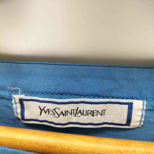 イヴサンローラン Yves Saint Laurent ストーン装飾クルーネックS/S Tシャツ レディース import:M