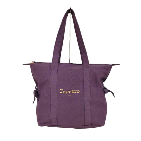 レペット repetto リボン 金ロゴ キャンバス トートバッグ レディース