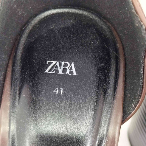 ザラ ZARA レザーヒールパンプス レディース 41