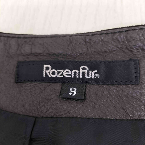 RozenFur} ピッグスキンスエードスカート レディース 9