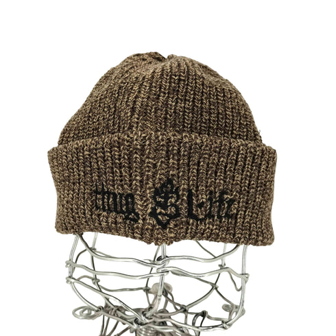 ギャングスタビル GANGSTERVILLE SCARED HEART KNIT CAP スカードハート ロゴ刺繍 ウールニットキャップ ビーニー メンズ F