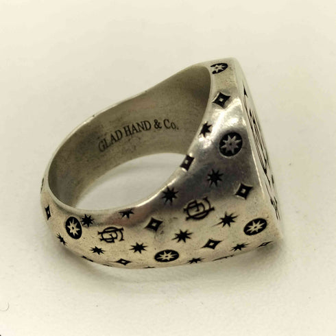グラッドハンド GLADHAND Family Crest Ring 925刻印 ファミリークレスト シグネットリング メンズ 13号