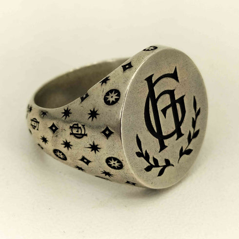 グラッドハンド GLADHAND Family Crest Ring 925刻印 ファミリークレスト シグネットリング メンズ 13号