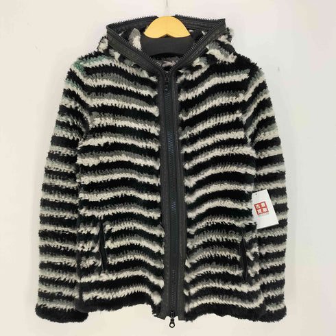 イサムカタヤマ バックラッシュ ISAMU KATAYAMA BACKLASH ラビットファー ニット ダブルジップ パーカー ジャケット メンズ JPN:M