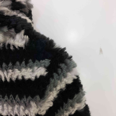 イサムカタヤマ バックラッシュ ISAMU KATAYAMA BACKLASH ラビットファー ニット ダブルジップ パーカー ジャケット メンズ JPN:M