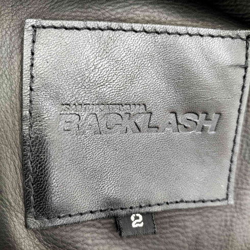 イサムカタヤマ バックラッシュ ISAMU KATAYAMA BACKLASH ラビットファー ニット ダブルジップ パーカー ジャケット メンズ JPN:M