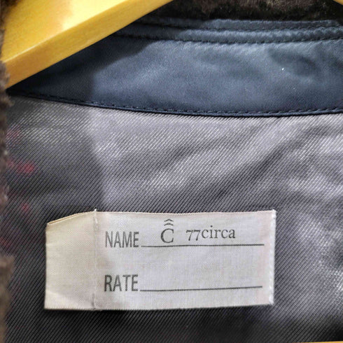 ナナナナサーカ 77circa アシンメトリー リメイク キルティング ボンバージャケット レディース