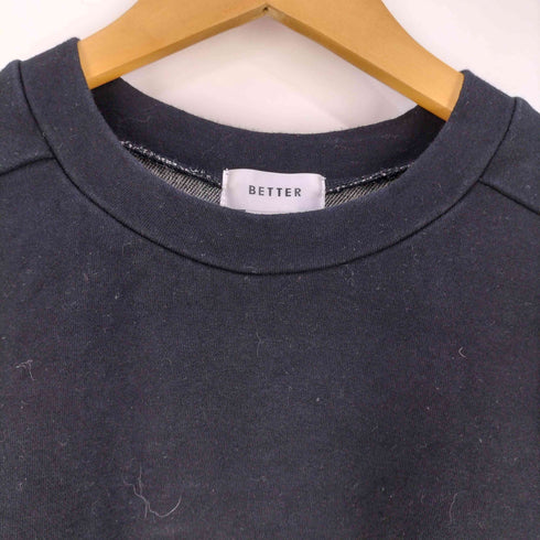ベター BETTER サイドボタン ストレッチ クルーネックスウェット メンズ JPN:2