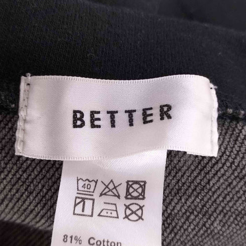 ベター BETTER サイドボタン ストレッチ クルーネックスウェット メンズ JPN:2