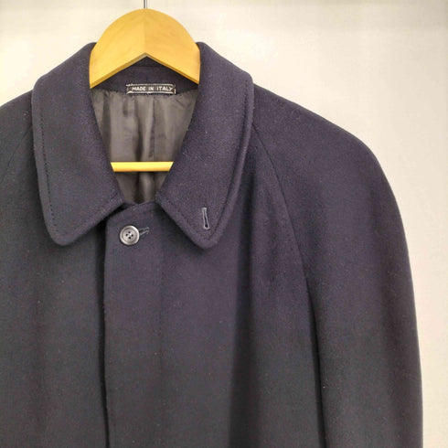 franck namani イタリア製 カシミヤ100 背抜き 比翼 ロングコート メンズ EUR:48