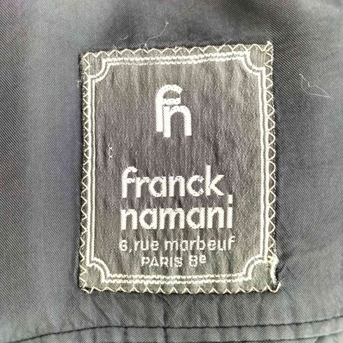 franck namani イタリア製 カシミヤ100 背抜き 比翼 ロングコート メンズ EUR:48
