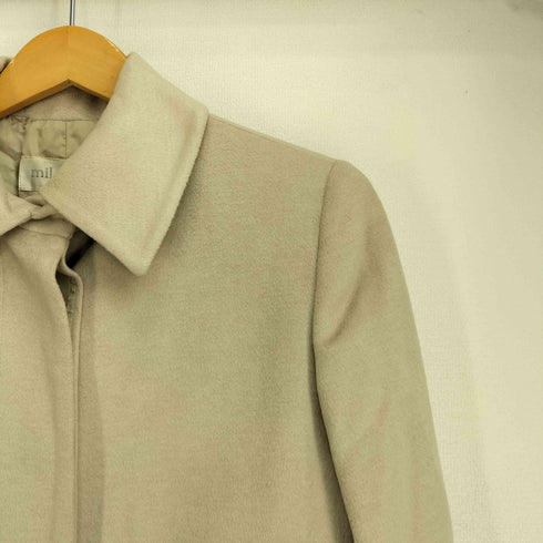 ミラショーン mila schon シルク混 比翼 ロングコート レディース