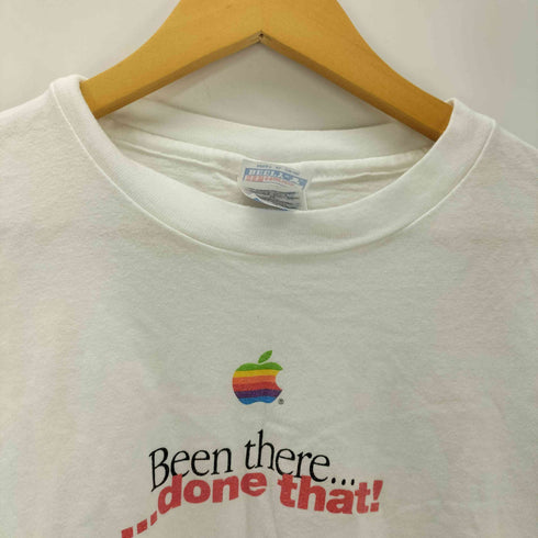 ヘインズ Hanes Hanes BEEFY ボディ 90S USA製 アップル 企業ロゴ Been there ...done that 両面プリント S/S Tシャツ メンズ import:XL