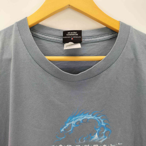 00S コピーライト 2002 USA製 アニメ キャラクター 両面 ラメ プリント S/S Tシャツ メンズ import:XL