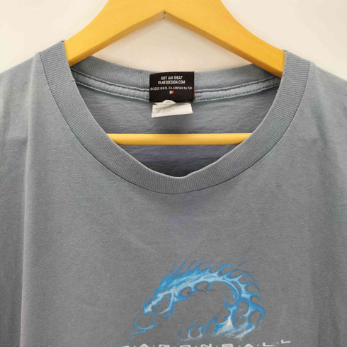 00S コピーライト 2002 USA製 アニメ キャラクター 両面 ラメ プリント S/S Tシャツ メンズ import:XL