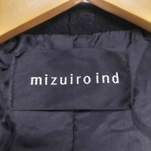 ミズイロインド mizuiro ind ウールハオリコート レディース