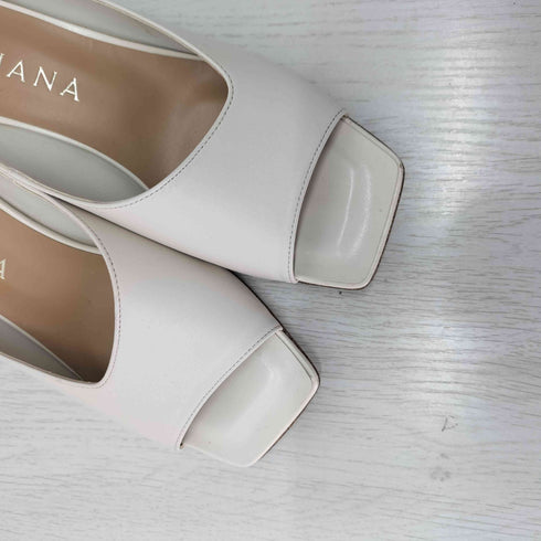 ダイアナ DIANA 25SS メッキヒールミュールサンダル レディース 23 1/2