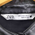ザラ ZARA フェイクレザー バックレース ロング シャツワンピース レディース import:S