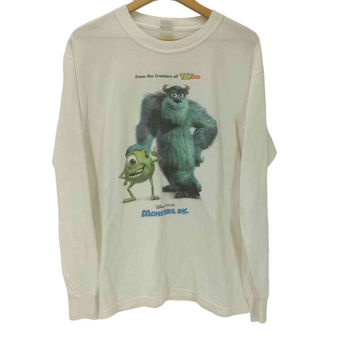 GILDAN ULTRA COTTON 2枚タグ ボディ 90S-00S ムービー キャラクター 両面 プリント L/S Tシャツ ロンT メンズ