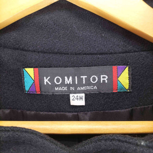 komitor MADE IN USA マルチカラーオーバーサイズコート レディース 24W