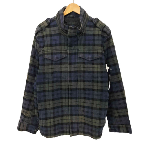 ギャップ Gap 90-2000s OLD チェック コットンウール ダブルジップブルゾン スタンドカラージャケット メンズ import:XL