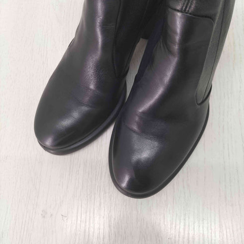 エコー ecco ジップレザーブーツ レディース 37
