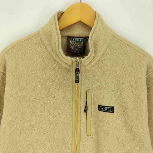 エーグル AIGLE ロゴ刺繍 スタンドネック フリースジャケット メンズ JPN:M