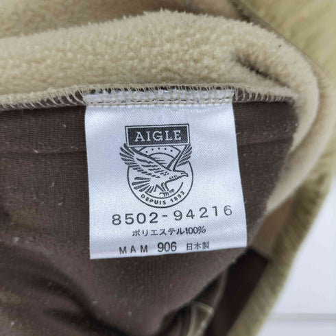 エーグル AIGLE ロゴ刺繍 スタンドネック フリースジャケット メンズ JPN:M