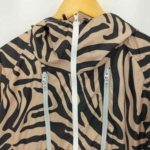 アディダス adidas PRINTED WINDBREAKER ペインテッド アニマル柄 ジップアップ シェル ウィンドブレーカージャケット レディース L