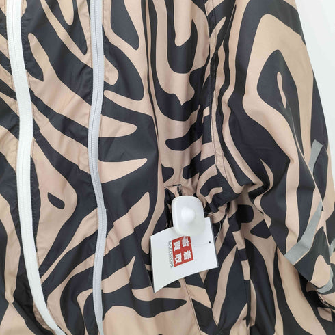 アディダス adidas PRINTED WINDBREAKER ペインテッド アニマル柄 ジップアップ シェル ウィンドブレーカージャケット レディース L