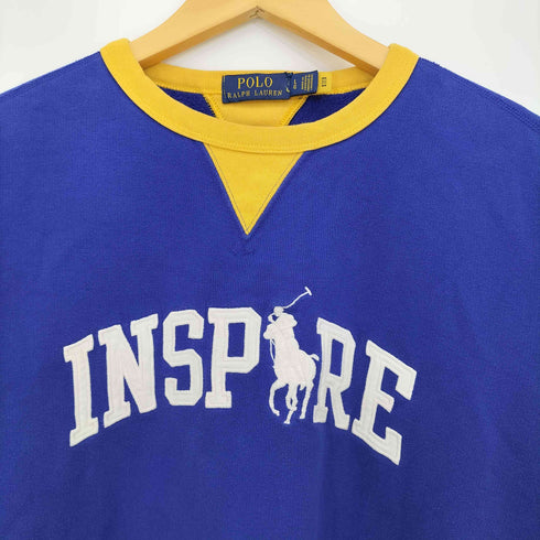 ポロラルフローレン POLO RALPH LAUREN 90s~00s INSPIRE ポニー刺繍 Vガゼット クルーネックスウェット メンズ LG