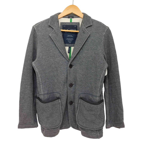 アルマーニジーンズ ARMANI JEANS レザーパイピング ジャージー テーラードジャケット レディース import:XS