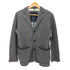 アルマーニジーンズ ARMANI JEANS レザーパイピング ジャージー テーラードジャケット レディース import:XS