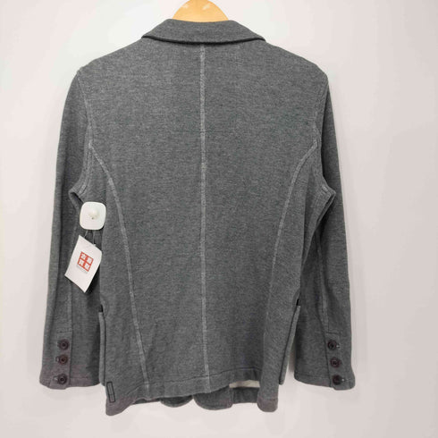 アルマーニジーンズ ARMANI JEANS レザーパイピング ジャージー テーラードジャケット レディース import:XS