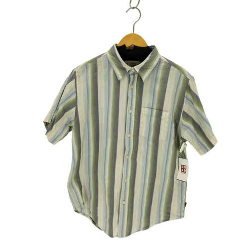 リーバイス Levis ストライプレギュラーカラーS/S シャツ メンズ import:M