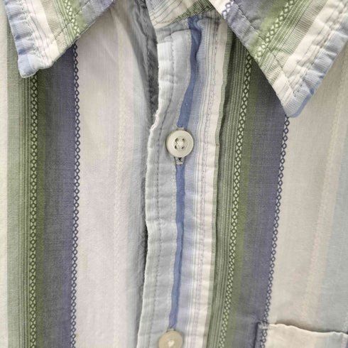 リーバイス Levis ストライプレギュラーカラーS/S シャツ メンズ import:M
