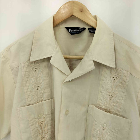 フロントポケット オープンカラー キューバ 半袖シャツ メンズ JPN:L