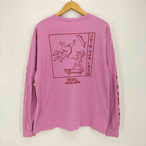 エックスガール X-girl CHOJU GIGA LS TEE DRS 鳥獣戯画 レディース ONE SIZE one