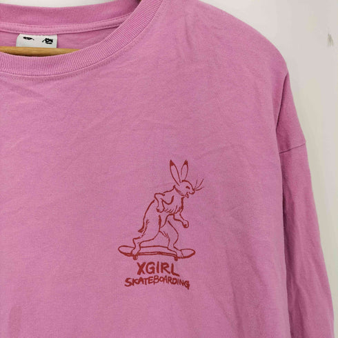 エックスガール X-girl CHOJU GIGA LS TEE DRS 鳥獣戯画 レディース ONE SIZE one