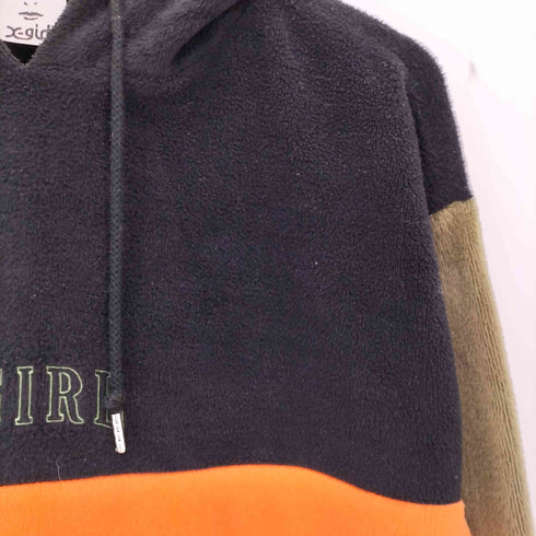 エックスガール X-girl FLEECY COLORBLOCK DRESS フリース パーカー ワンピース レディース JPN:2